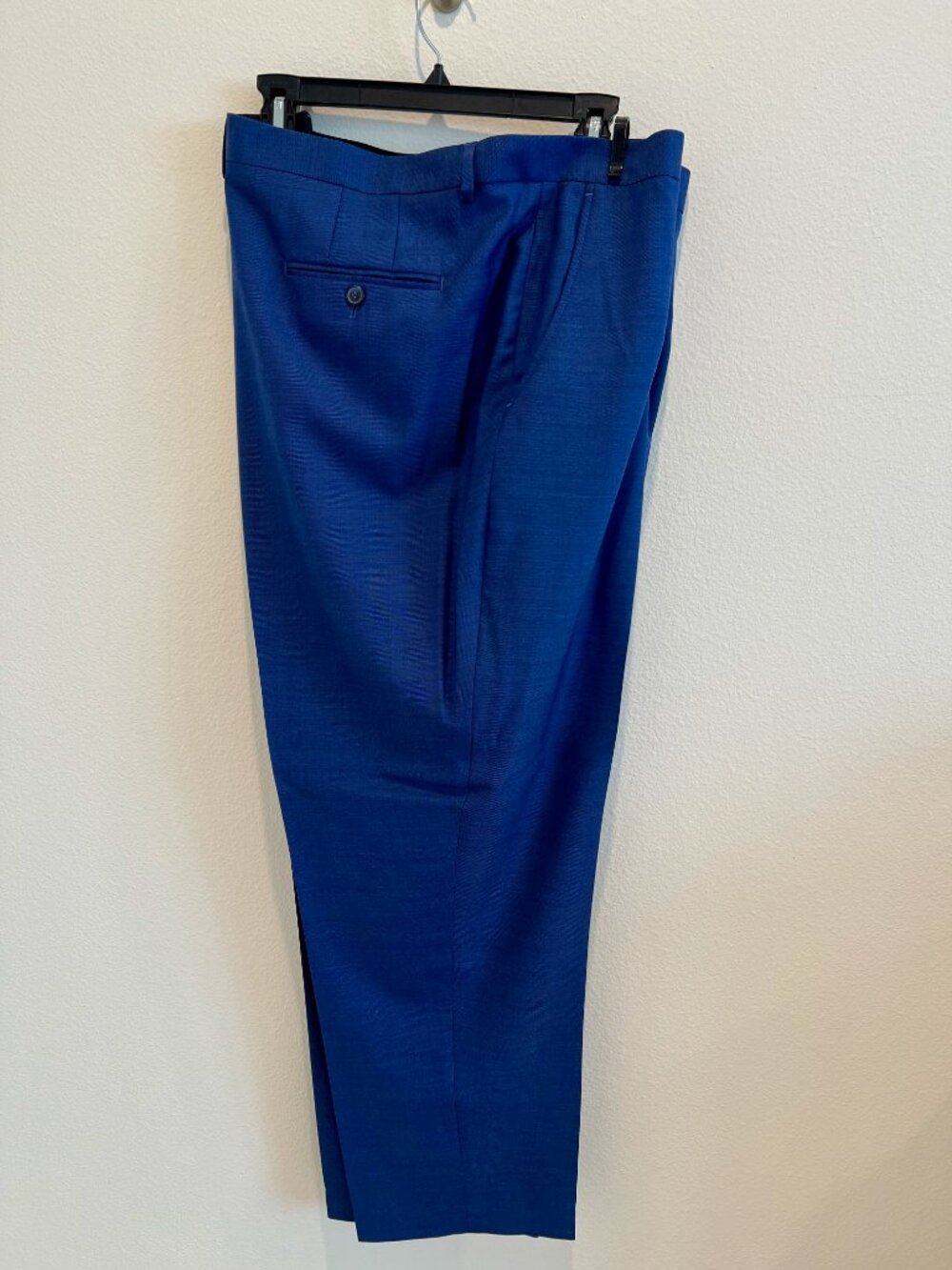 M Tailor Men’s Blue Suit 52L Jacket 46W 32L Pants Two Piece - Picture 3 of 3
